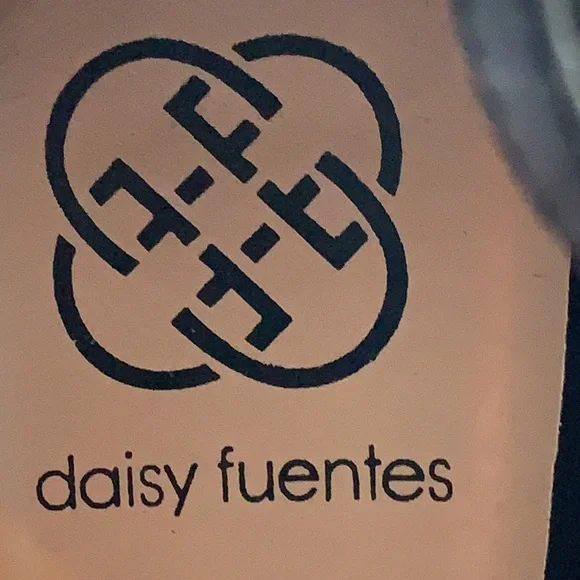 Daisy Fuentes Rainbow Black Rhinestone Block Heels Sz 9 - Picture 5 of 9